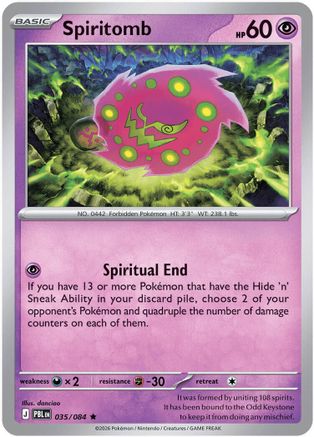 Spiritomb (035/null) - ME05 Pitch Black Reverse Holofoil