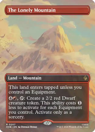 The Lonely Mountain (Borderless) (0207) (HOB-207) - The Hobbit Foil