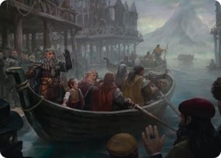 Uneasy Partings Art Card (ASHOB-014) - Art Series: The Hobbit