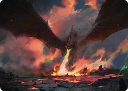 Smaug, the Great Calamity Art Card (ASHOB-017) - Art Series: The Hobbit