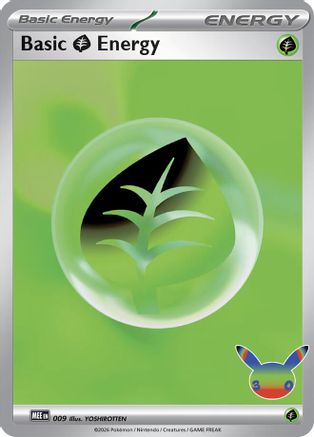 Basic Grass Energy (30th Celebration) (009) - MEE Mega Evolution Energies Holofoil