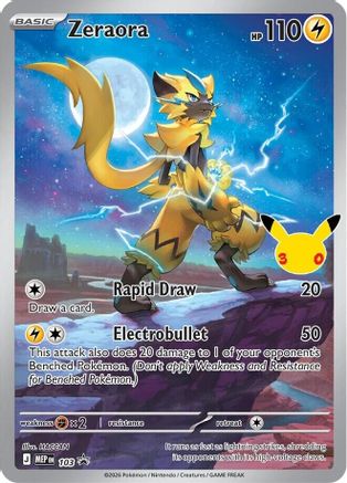 Zeraora (30th Celebration) (103) - ME Mega Evolution Promo Holofoil