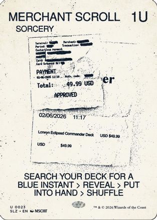 Merchant Scroll (0023) (SLZ-023) - Secret Lair x MSCHF: The Zeta Set
