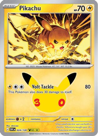 Pikachu (024/128) - ME 30th Celebration Holofoil