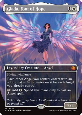 Giada, Font of Hope (Borderless) (FDC-004) - Commander: Foundations Foil