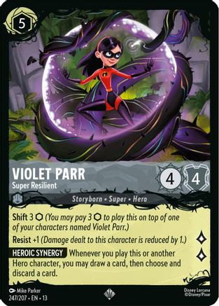 Violet Parr - Super Resilient (247/207) - Illumineers Quest The Great Hunny Rescue Cold Foil