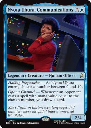 Nyota Uhura, Communications (TRK-075) - Star Trek Foil