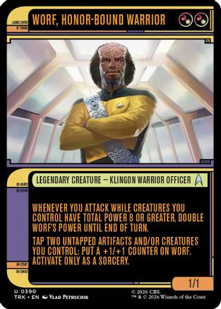 Worf, Honor-Bound Warrior (Showcase) (0390) (TRK-390) - Star Trek Foil