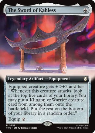 The Sword of Kahless (Extended Art) (TRC-357) - Commander: Star Trek