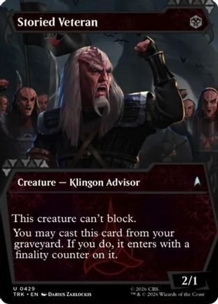 Storied Veteran (Showcase) (TRK-429) - Star Trek Foil