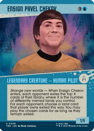 Ensign Pavel Chekov (Showcase) (TRK-409) - Star Trek