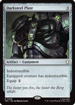Darksteel Plate (Surge Foil) (TRC-488) - Commander: Star Trek Foil