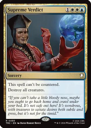 Supreme Verdict (Surge Foil) (TRC-480) - Commander: Star Trek Foil
