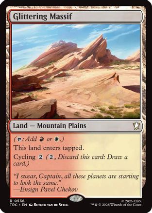 Glittering Massif (Surge Foil) (TRC-536) - Commander: Star Trek Foil