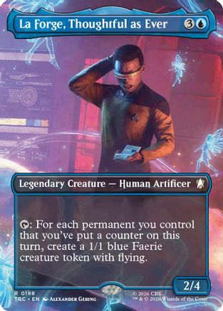 La Forge, Thoughtful as Ever (Borderless) (TRC-188) - Commander: Star Trek