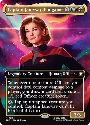 Captain Janeway, Endgame (Borderless) (TRC-205) - Commander: Star Trek Foil