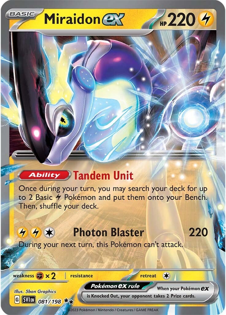 Miraidon ex 081 - Ultra Rare - Holofoil