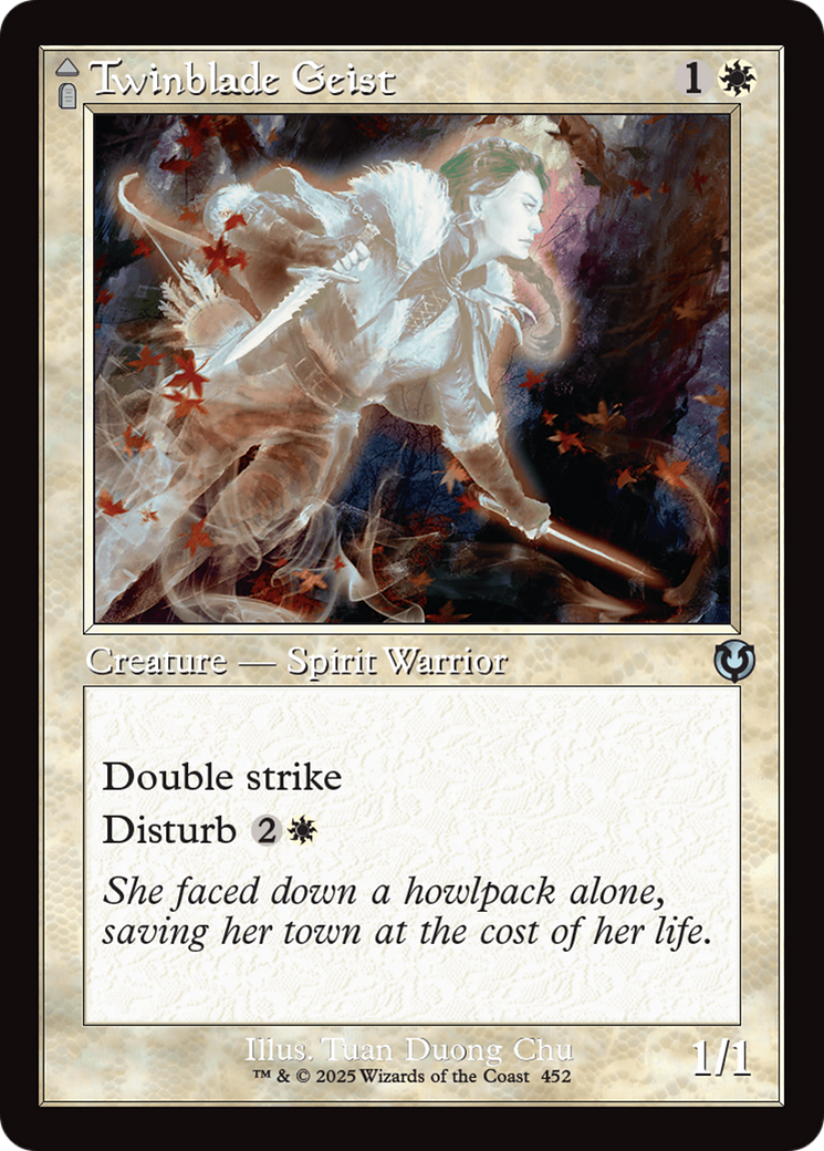 Twinblade Geist // Twinblade Invocation (Retro Frame) (-452) - Innistrad Remastered Foil