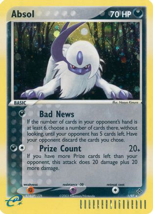 Absol 001/97 - Holo Rare - Holofoil