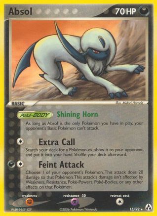 Absol 015/92 - Rare - Reverse Holofoil