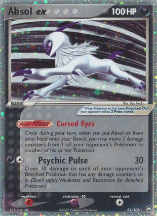 Absol ex 092/108 - Ultra Rare - Holofoil