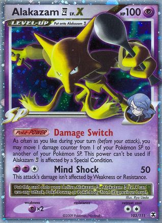 Alakazam E4 Lv.X 103/111 - Ultra Rare - Holofoil