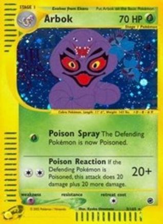 Arbok (3) 003/165 - Holo Rare - Holofoil