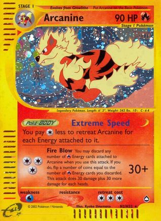 Arcanine (H2) 0H2/147 - Holo Rare - Holofoil