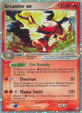 Arcanine ex 083/92 - Ultra Rare - Holofoil