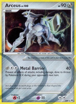 Arceus (AR9) AR9/99 - Holo Rare - Holofoil