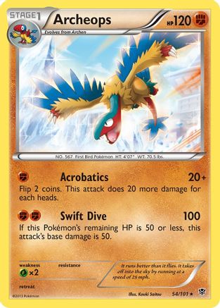 Archeops 054/101/101 - Holo Rare - Holofoil