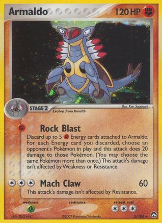 Armaldo 003/108 - Holo Rare - Reverse Holofoil
