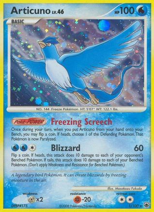 Articuno 001/100 - Holo Rare - Holofoil