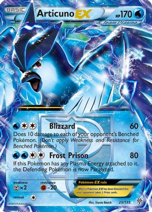 Articuno EX (Team Plasma) 025/135/135 - Ultra Rare - Holofoil