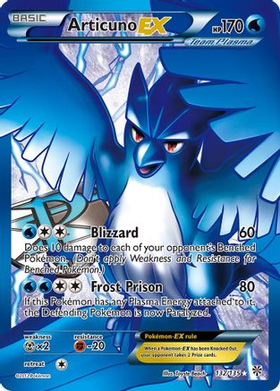 Articuno EX (Team Plasma) (132 Full Art) 132/135 - Ultra Rare - Holofoil