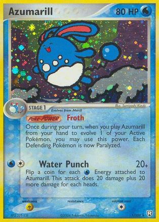 Azumarill 001/109 - Holo Rare - Holofoil