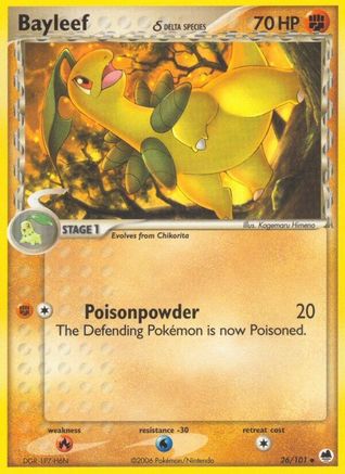 Bayleef (Delta Species) 026/101 - Uncommon - Reverse Holofoil