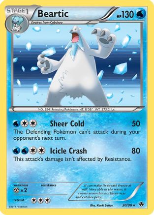 Beartic (30) 030/98 - Holo Rare - Holofoil