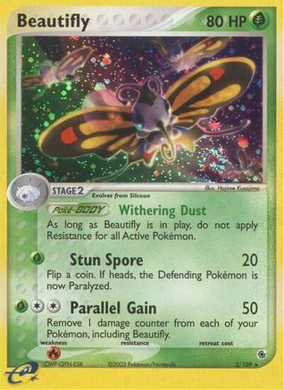Beautifly 002/109/109 - Holo Rare - Holofoil