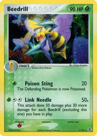 Beedrill 001/112/112 - Holo Rare - Holofoil