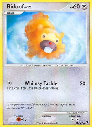 Bidoof 091/147 - Common