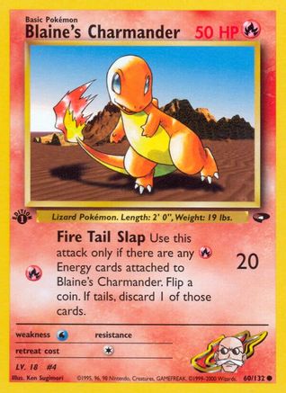 Blaine's Charmander 060/132/132 - Common - 1st Edition