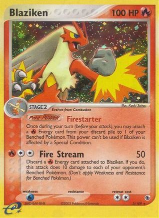 Blaziken 003/109/109 - Holo Rare - Holofoil
