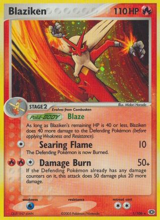 Blaziken 001/106 - Holo Rare - Holofoil