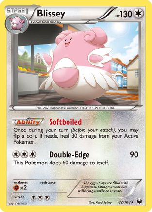 Blissey 082/108 - Holo Rare - Holofoil