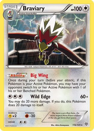 Braviary 116/135 - Rare