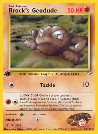 Brock's Geodude (38) 038/132/132 - Uncommon - Unlimited