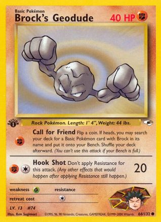 Brock's Geodude (66) 066/132/132 - Common - Unlimited