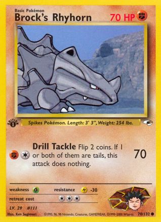 Brock's Rhyhorn (70) 070/132/132 - Common - 1st Edition