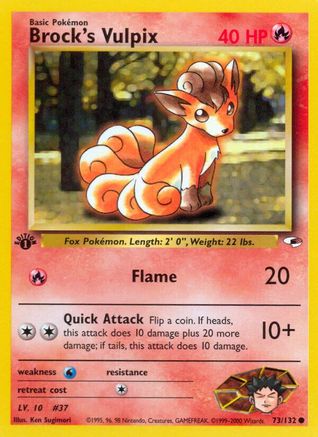 Brock's Vulpix 073/132/132 - Common - Unlimited